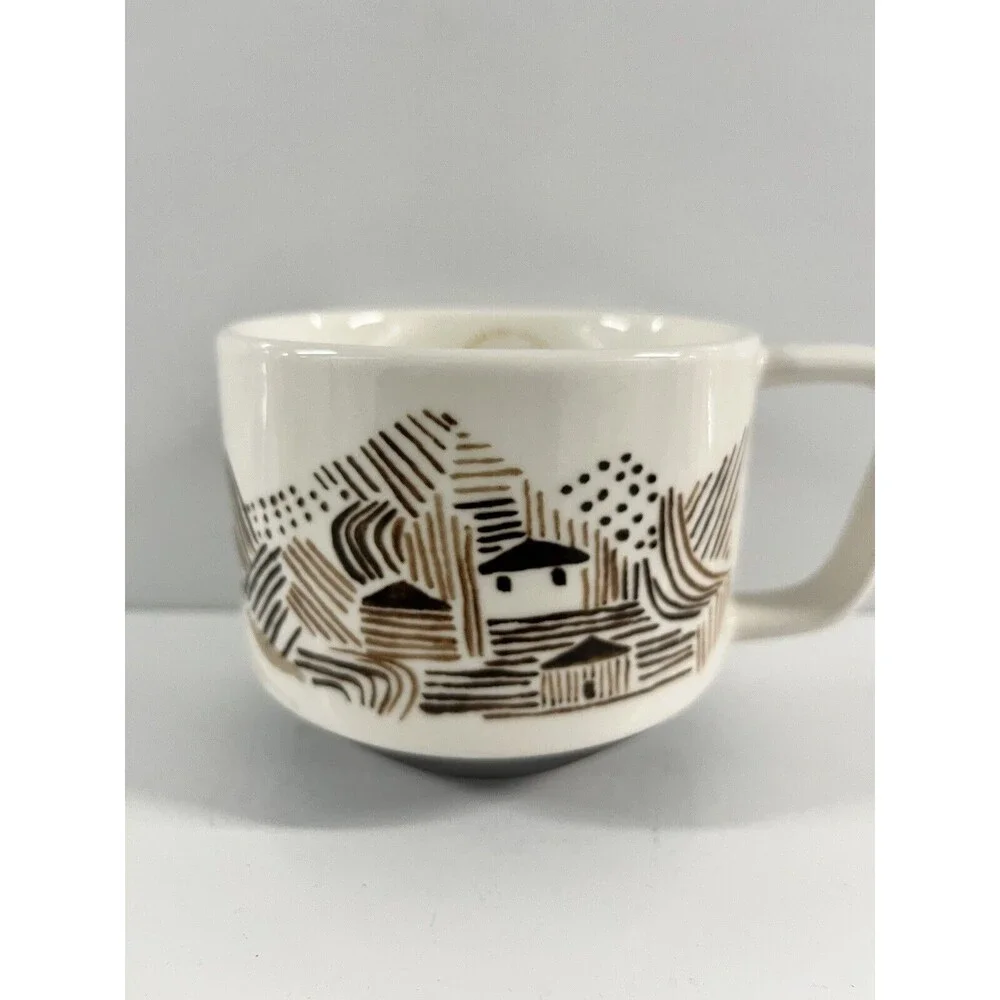 Starbucks Coffee Mug Artisan 2014 Series 03/08 Brown House Land Ceramic Canadian - Picture 5 of 13